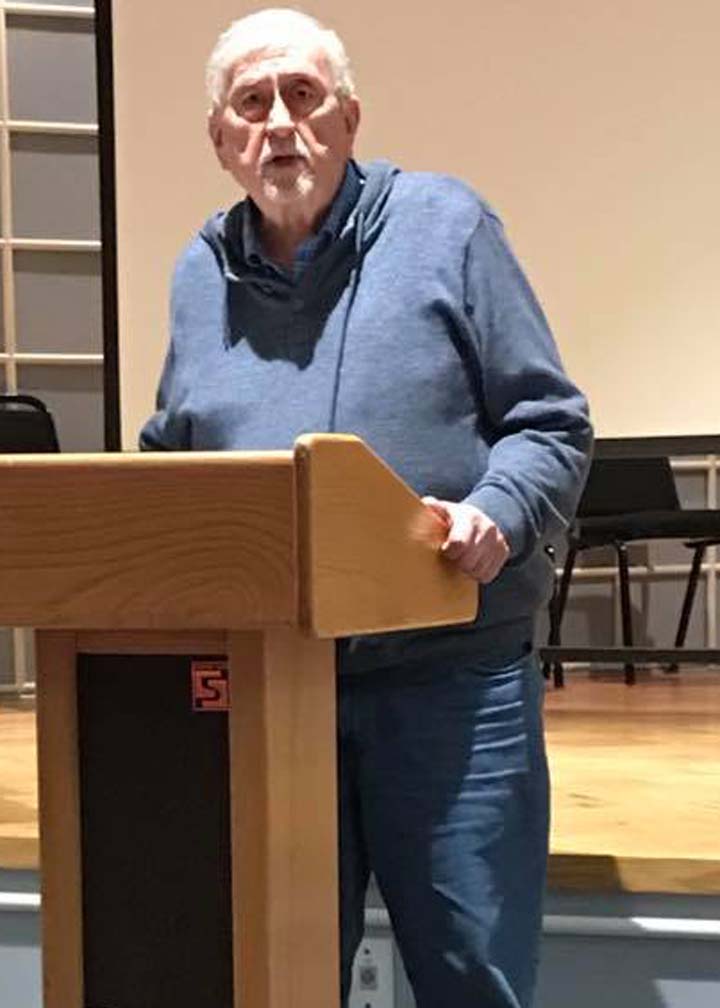 Roy Beckemeyer speaking at Chikaskia 2019 photo by Joey Brown